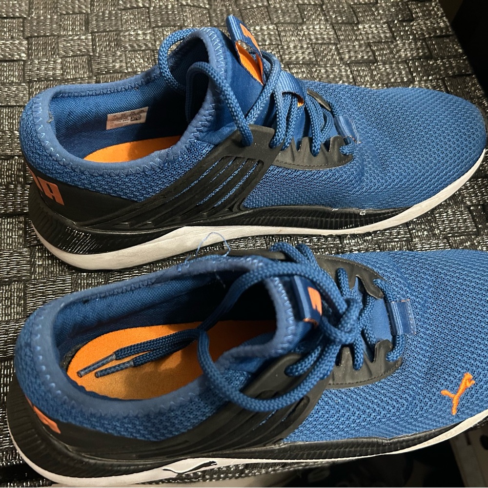 Puma Blue and Black Athletic Running Shoes